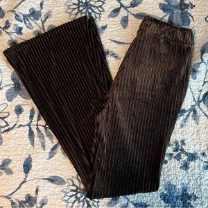 SHEIN brown velvet pants